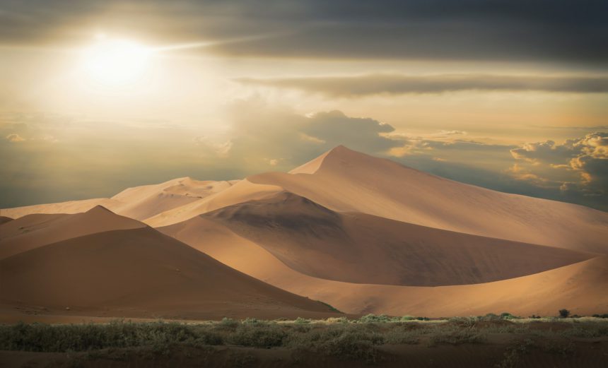 Giant sand dunes, Namib Desert, Namibia