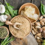Healthy food as source vitamin B1, dietary fiber and other natural minerals