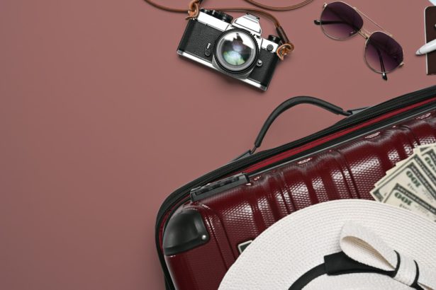 Holidays, travel, tourism, flight luggage concept.