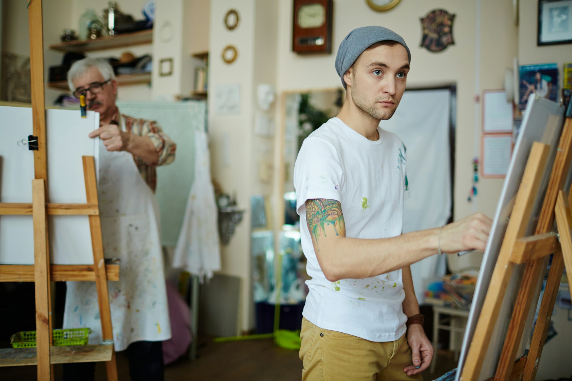 Serious painter